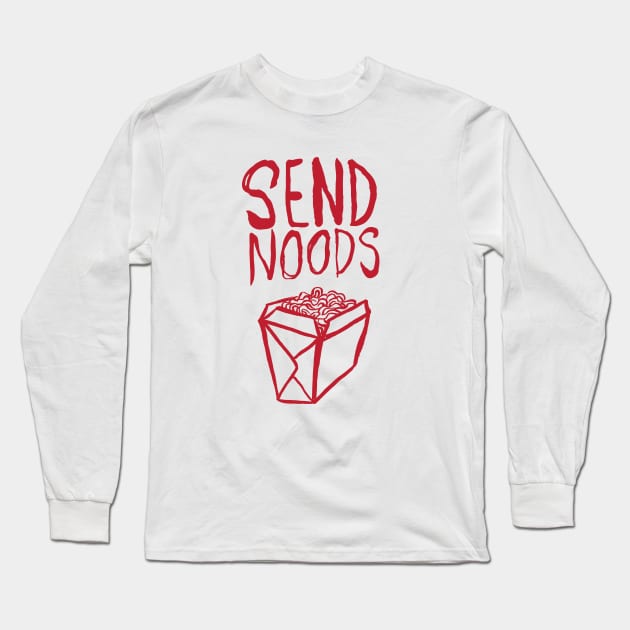 Please, Send noods. Long Sleeve T-Shirt by melonolson